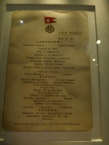 First-Class Menu